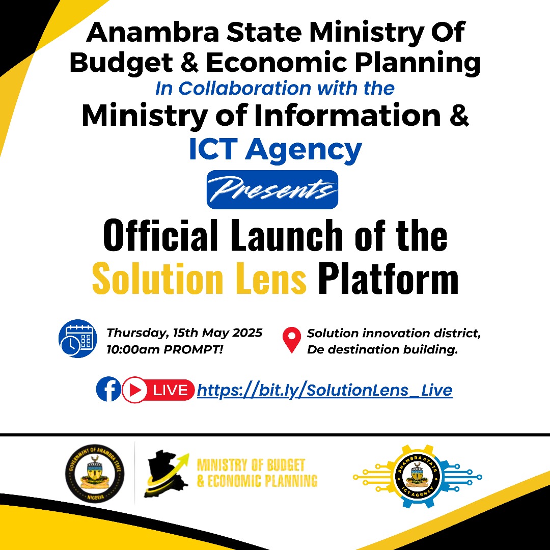 Anambra launches SolutionLens platform tomorrow