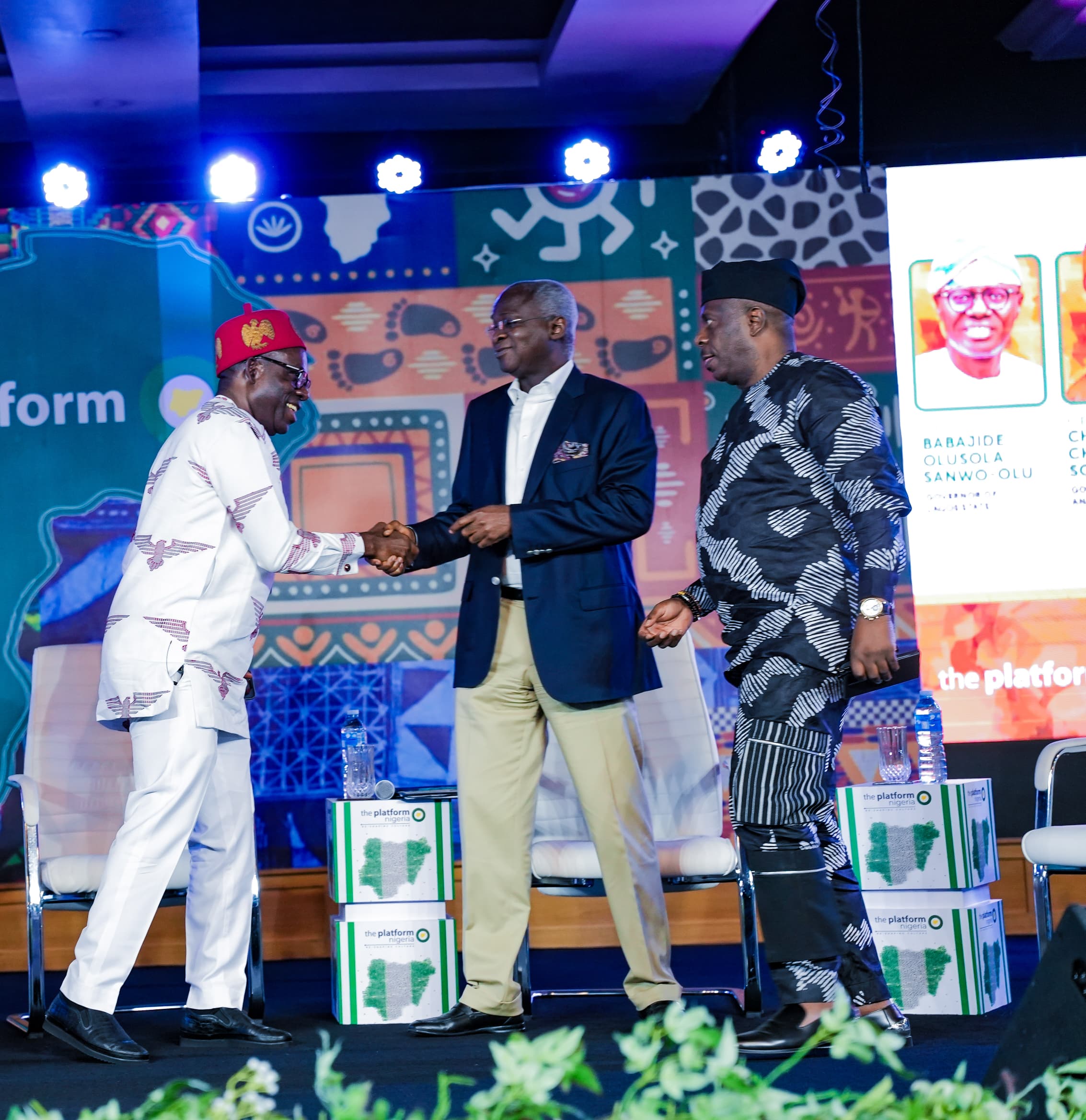 Gov. Chukwuma Soludo speaking at The Platform on Democracy Day