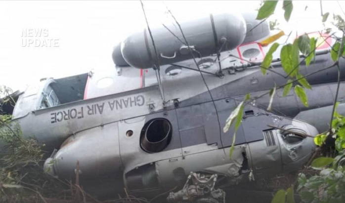 Helicopter crash in Ghana