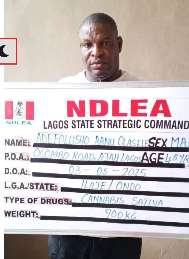 NDLEA arrests Lagos pastor