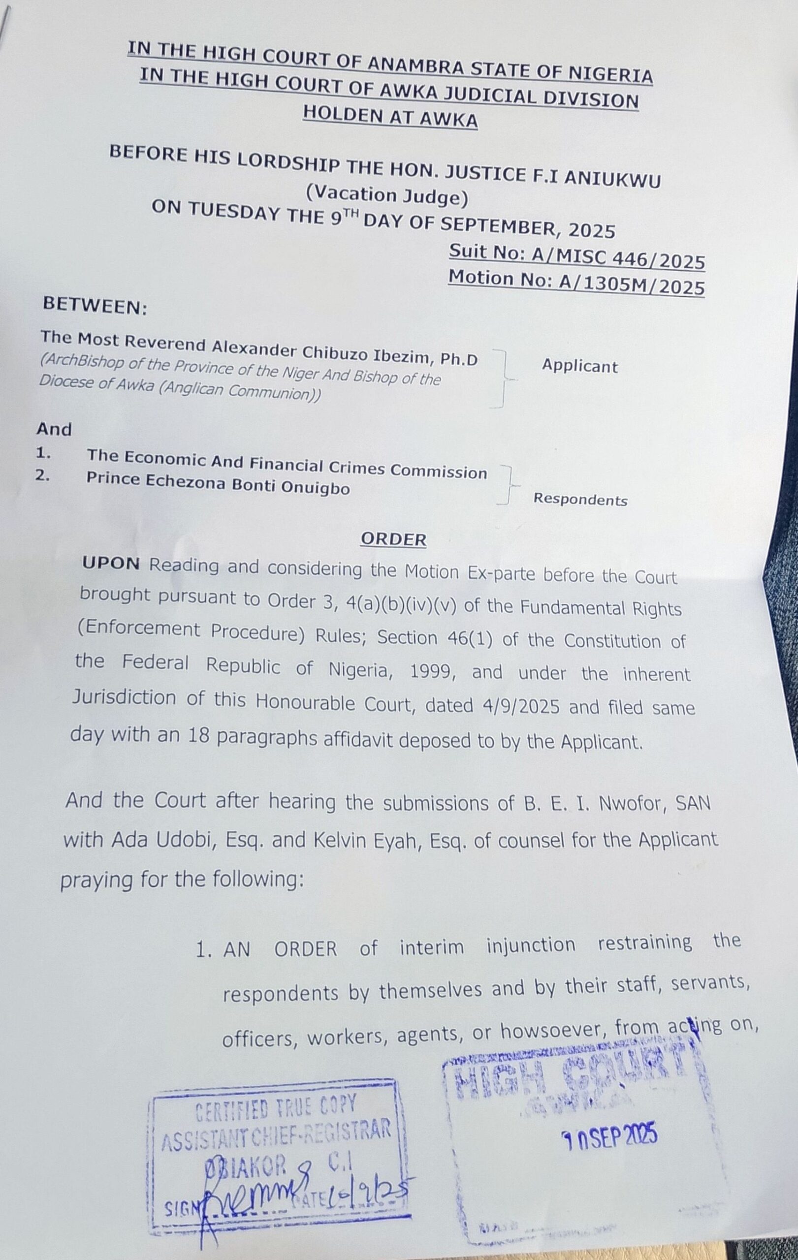 Court Order