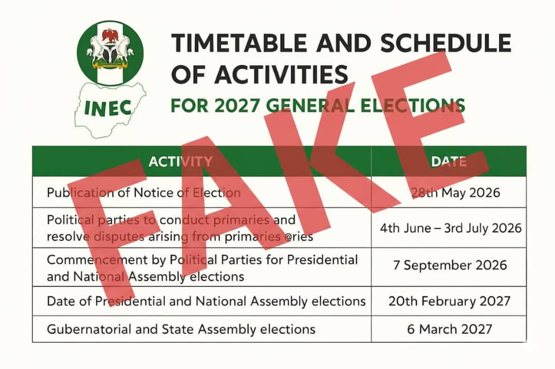 Election timetable