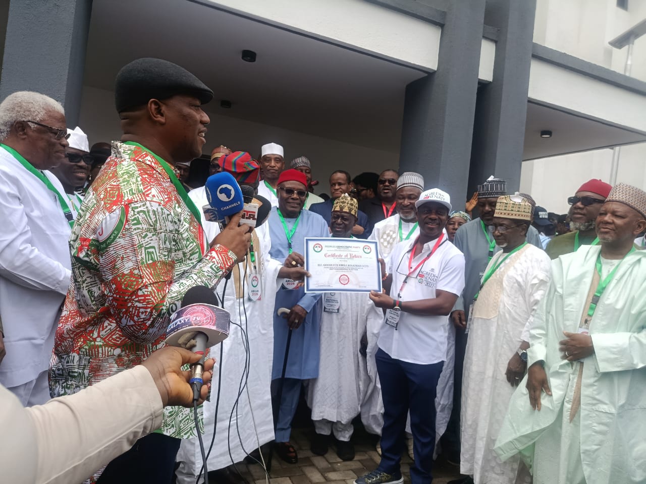 Turaki-led PDP ratifies Jonathan as presidential candidate for 2027